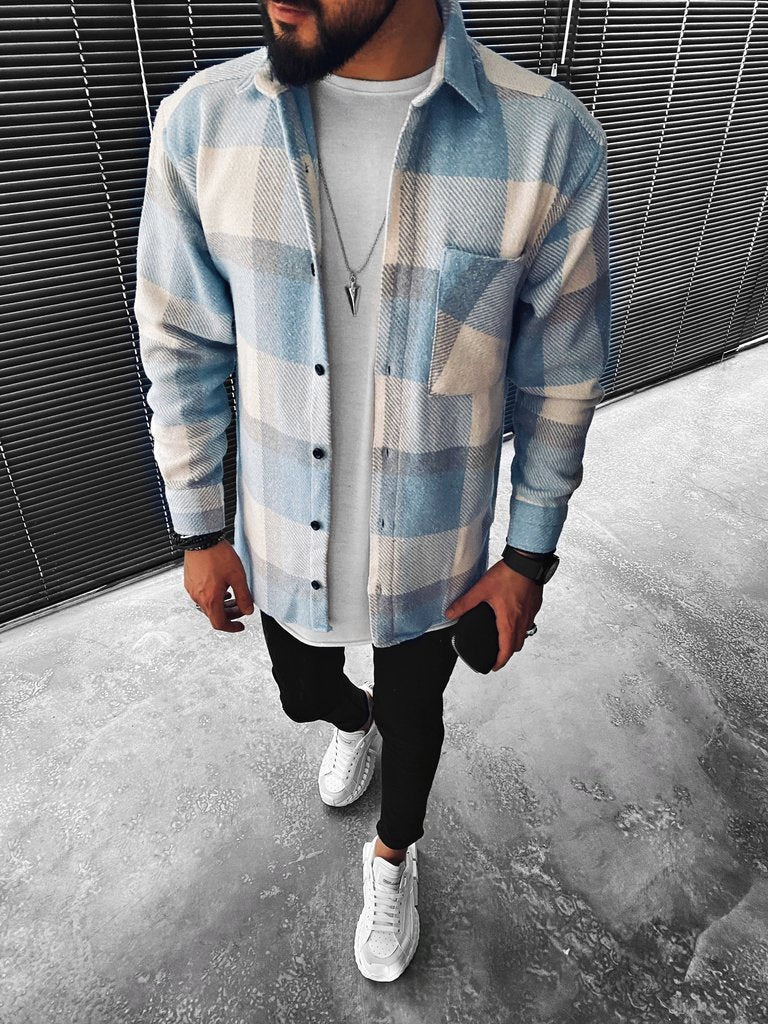 Men's Plaid Flannel Overshirt