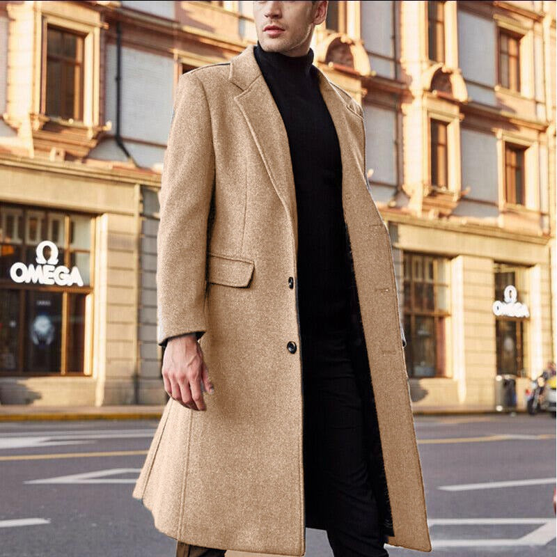 Men's Classic Longline Overcoat