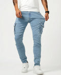 Men's Slim-Fit Stretch Cargo Jeans