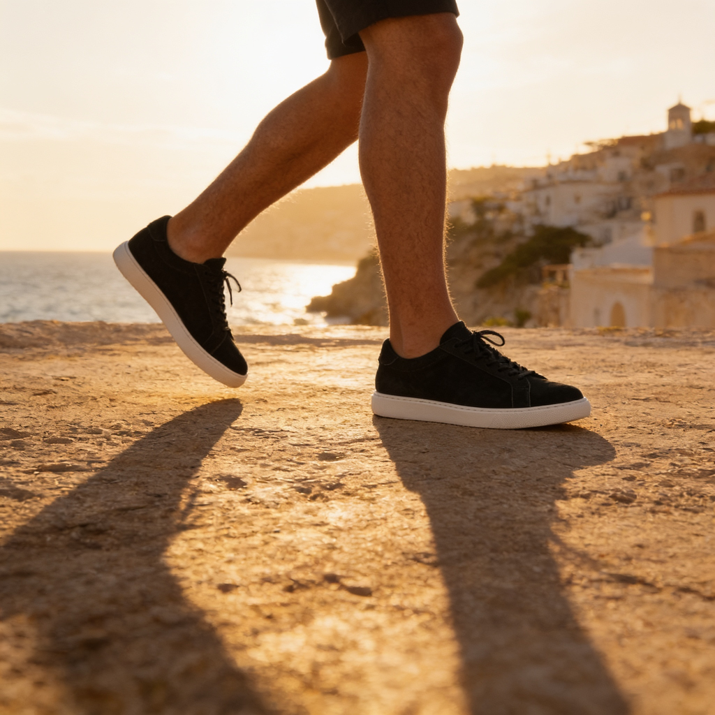 Men's Low-Top Suede Sneakers
