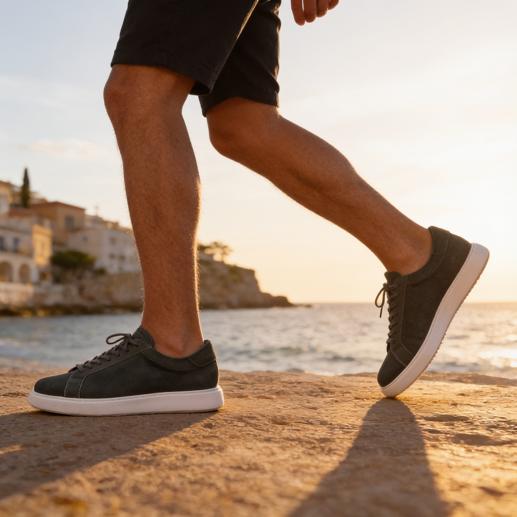 Men's Low-Top Suede Sneakers