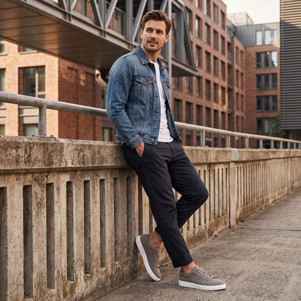 Men's Low-Top Suede Sneakers