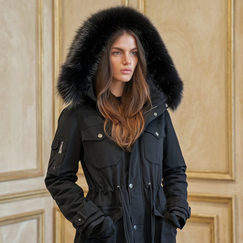 Women's Faux-Fur Hooded Long Winter Coat
