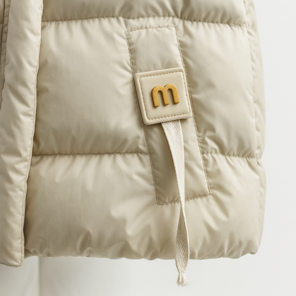 Lotte Cropped Puffer Jacket – Warm Hooded Quilted Winter Coat for Women