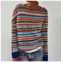 Women's Bohemian Multicolor Knit Sweater
