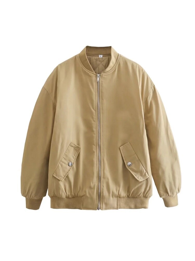 Women's Oversized Padded Bomber Jacket