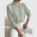Women's Fine Knit Mock Neck Sweater