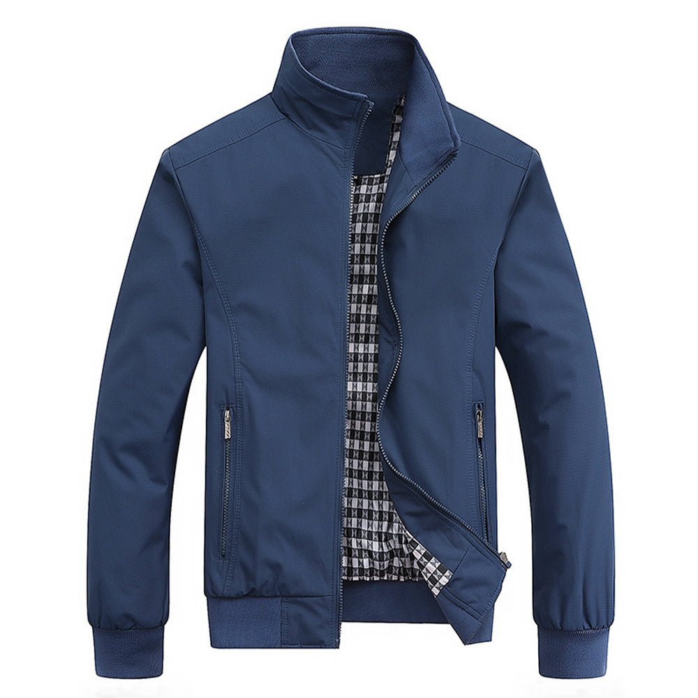 Men's Lightweight Stand-Collar Zip Jacket
