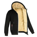 Men's Sherpa-Lined Hooded Zip-Up Jacket