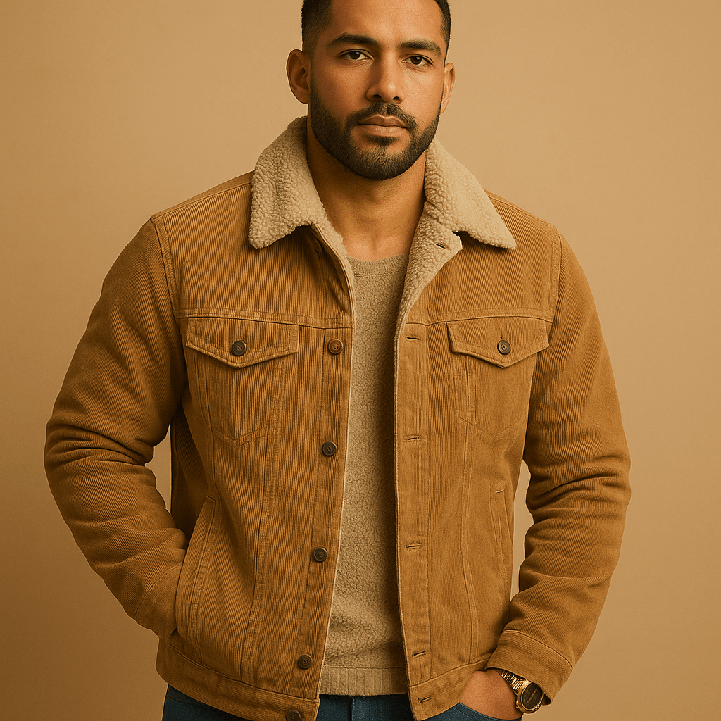 Men's Sherpa-Lined Trucker Jacket