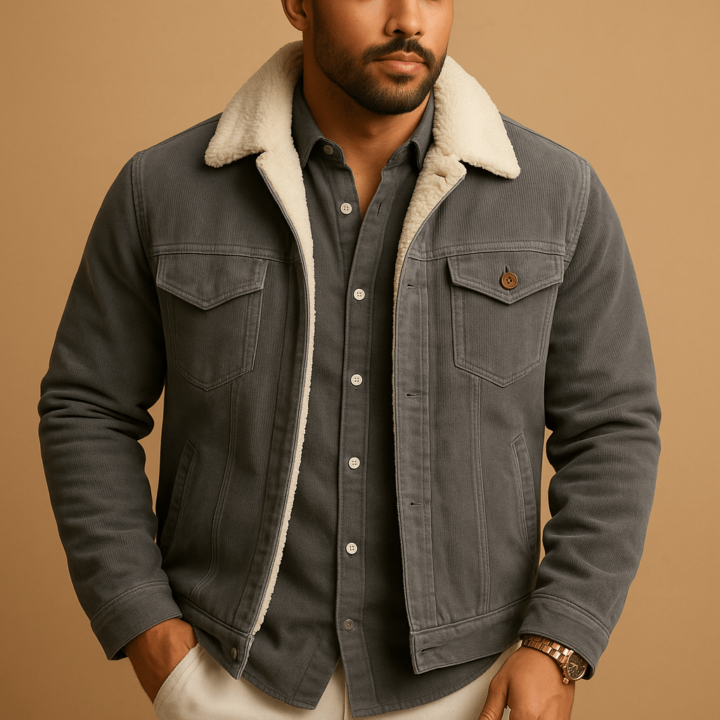 Men's Sherpa-Lined Trucker Jacket