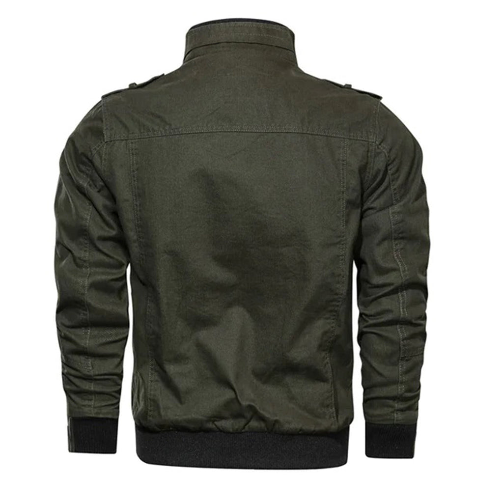 Men's Stand-Collar Military Bomber Jacket