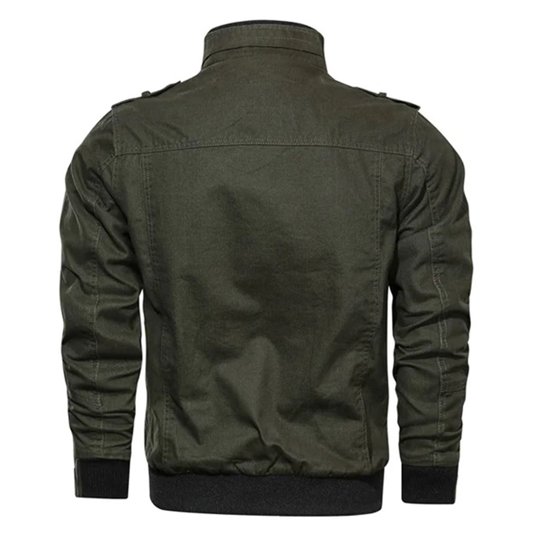Men's Stand-Collar Military Bomber Jacket