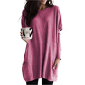 Women's Oversized Tunic Sweater with Pockets