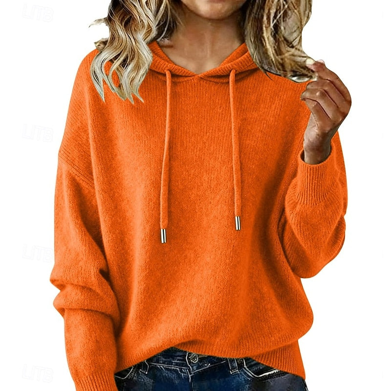 Women's Oversized Knit Hoodie