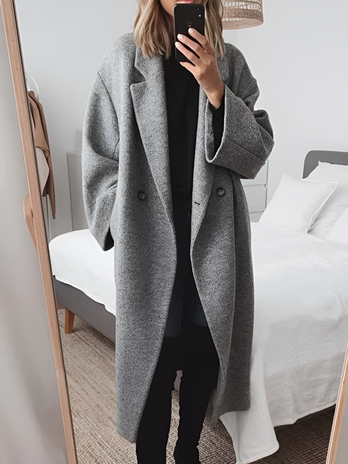 Women's Oversized Puffer Jacket with Stand Collar
