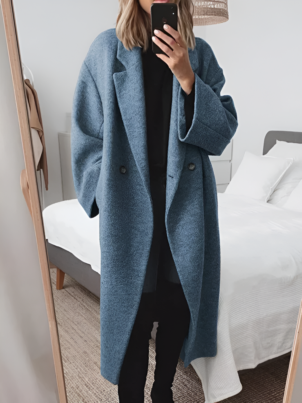 Women's Oversized Puffer Jacket with Stand Collar