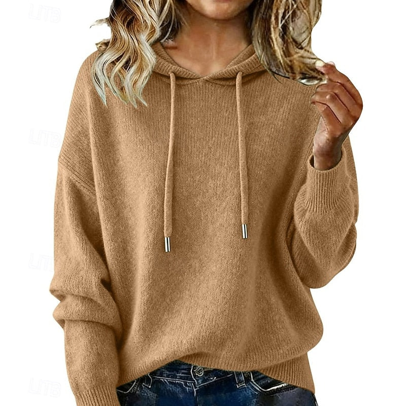 Women's Oversized Knit Hoodie