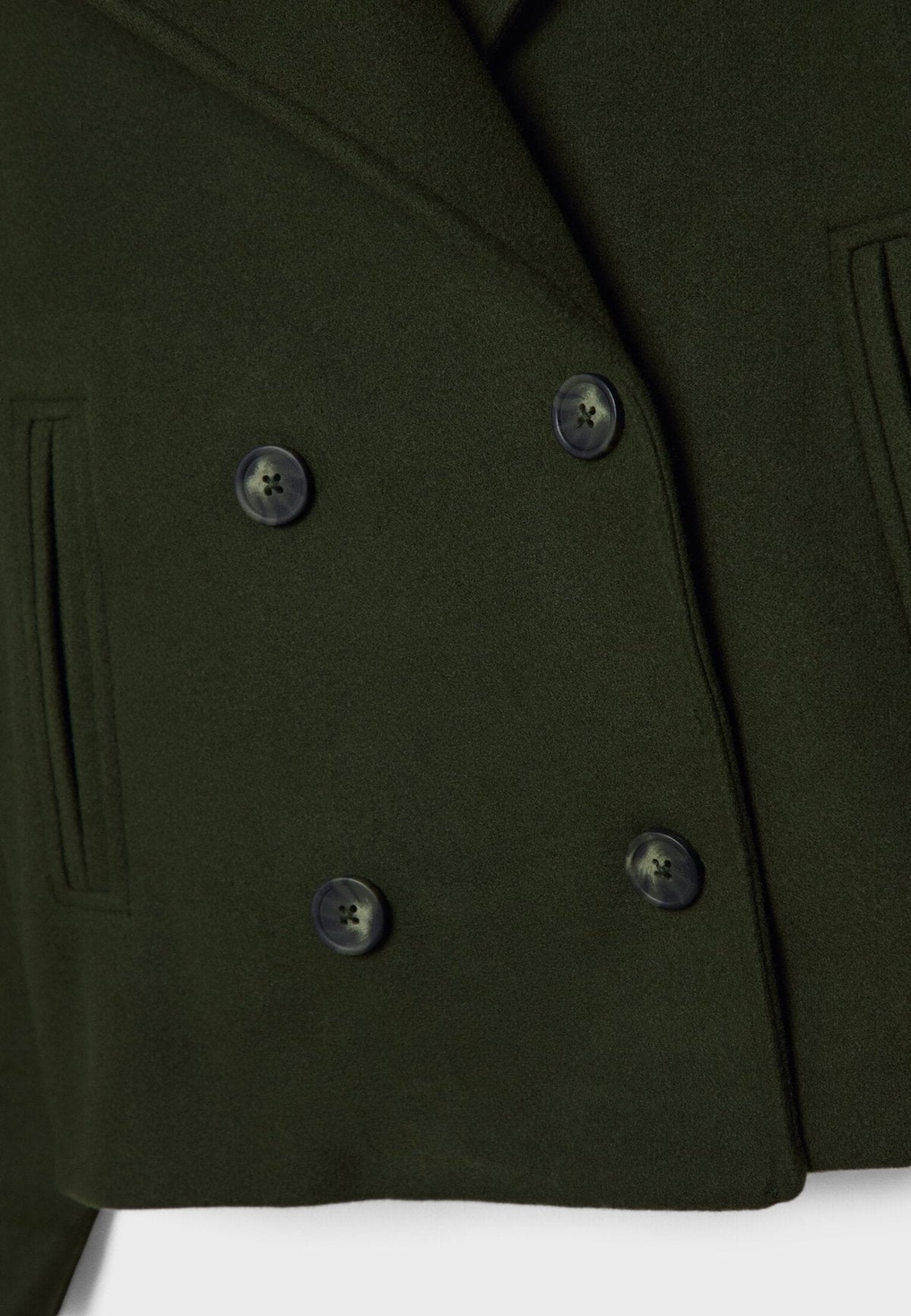 Women's Double-Breasted Short Pea Coat