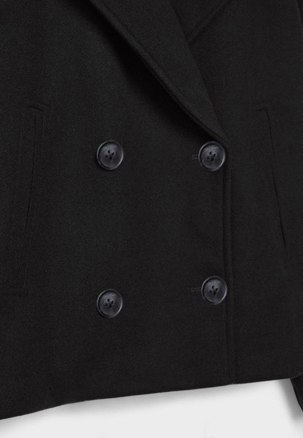 Women's Double-Breasted Short Pea Coat
