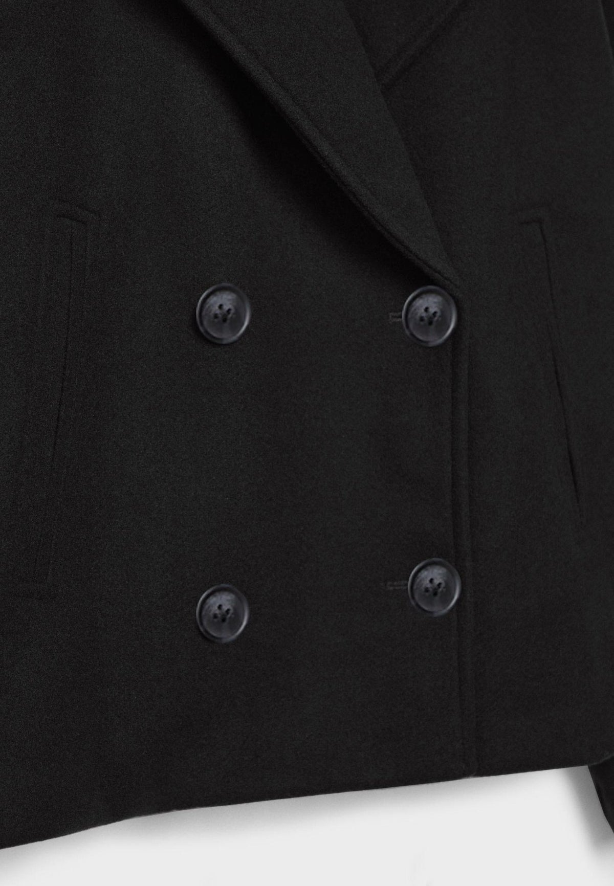 Women's Double-Breasted Short Pea Coat