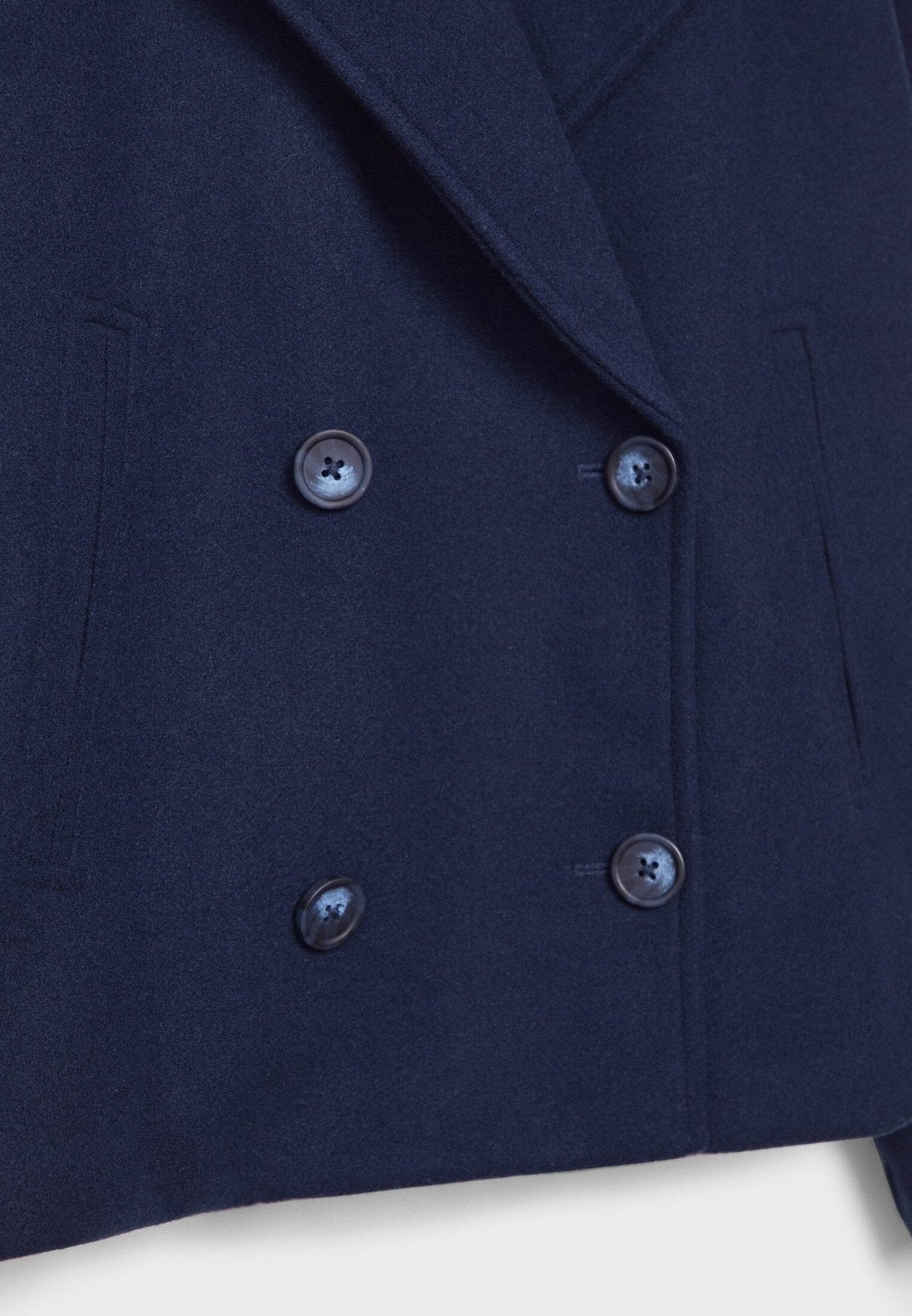 Women's Double-Breasted Short Pea Coat