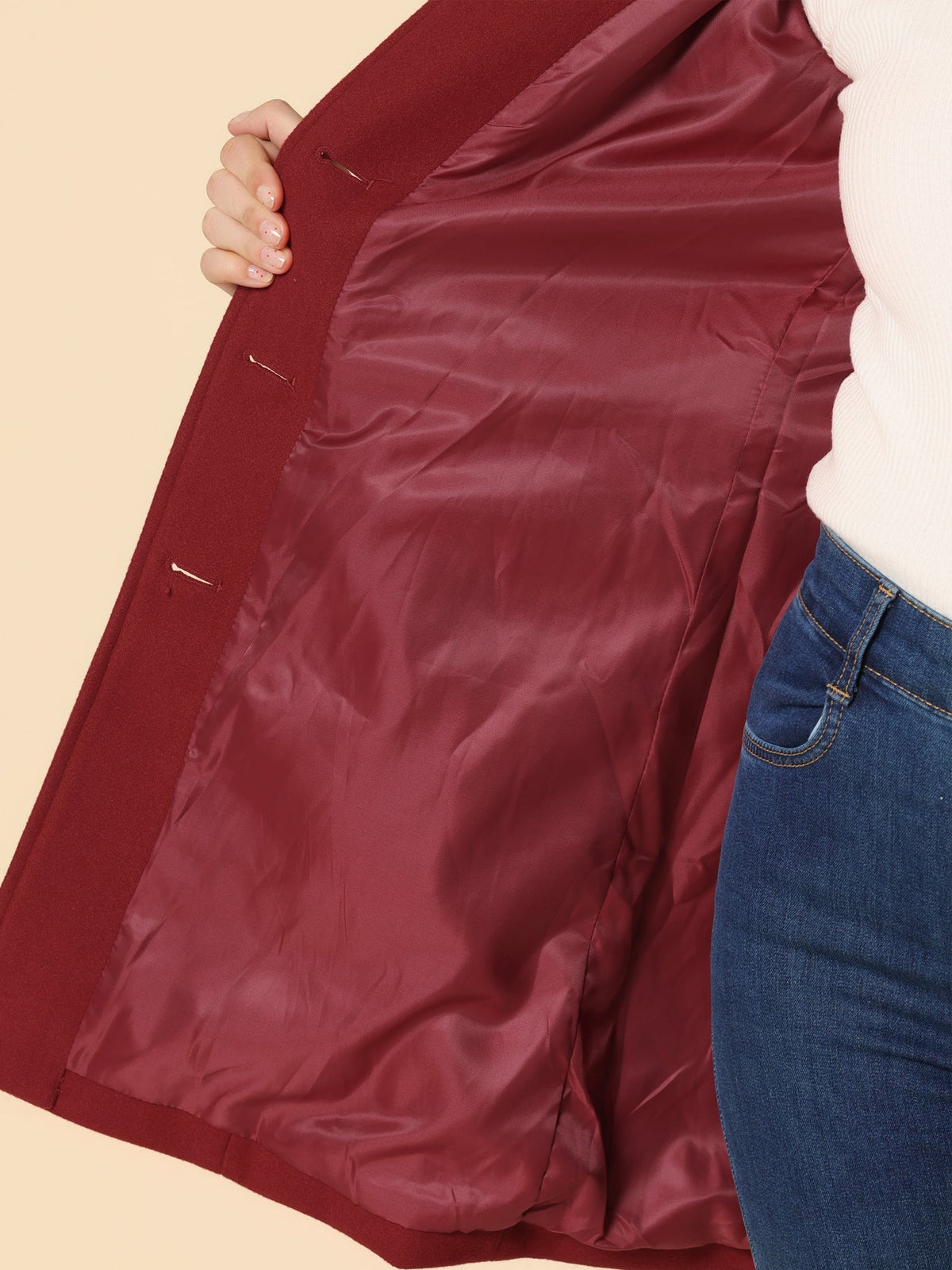 Women's Single-Breasted Winter Trench Coat