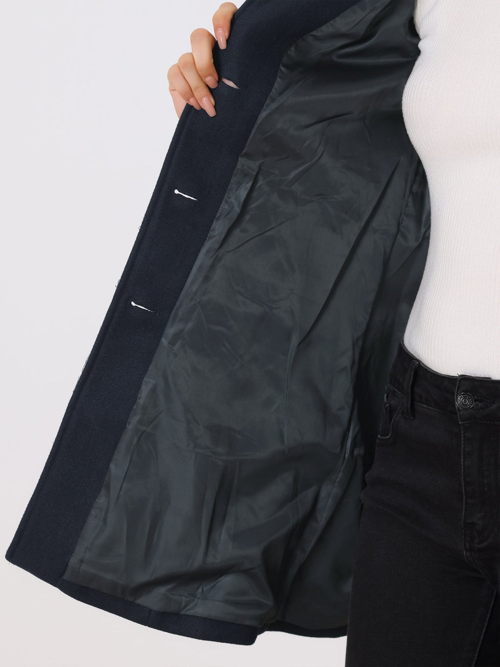 Women's Single-Breasted Winter Trench Coat