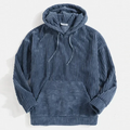 Men's Textured Corduroy Fleece Hoodie