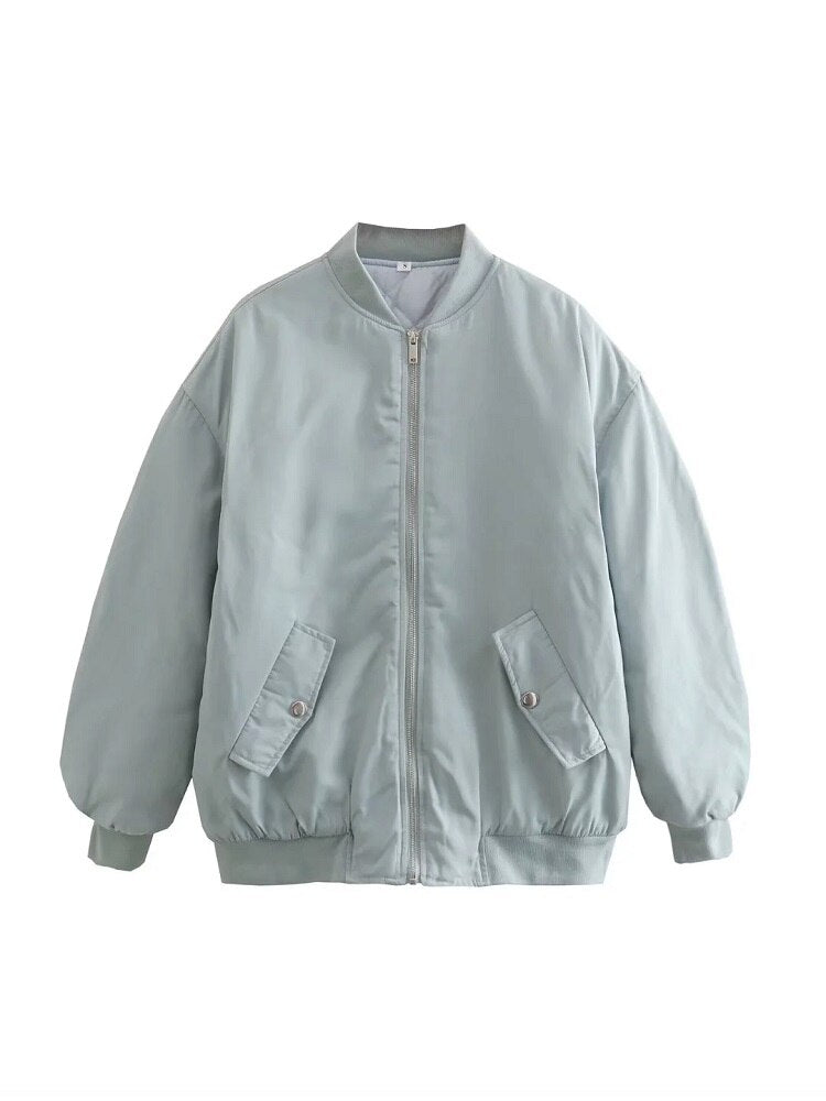 Women's Oversized Padded Bomber Jacket