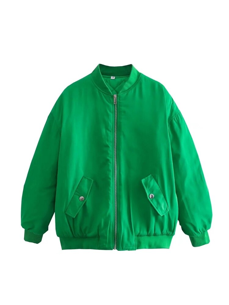 Women's Oversized Padded Bomber Jacket