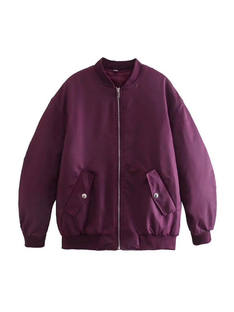 Women's Oversized Padded Bomber Jacket
