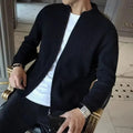Men's Ribbed Zip-Up Cardigan