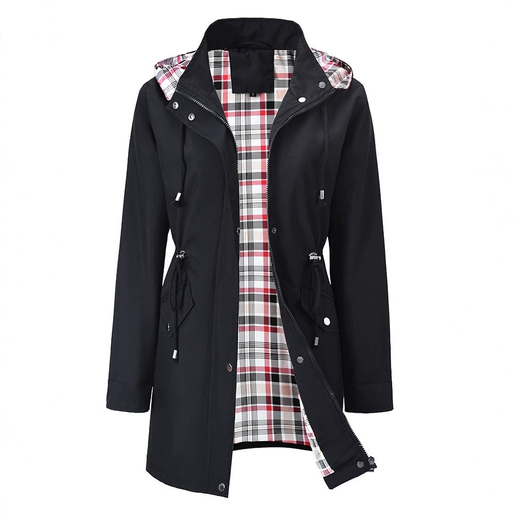 Women's 3-in-1 Waterproof Raincoat with Detachable Hood