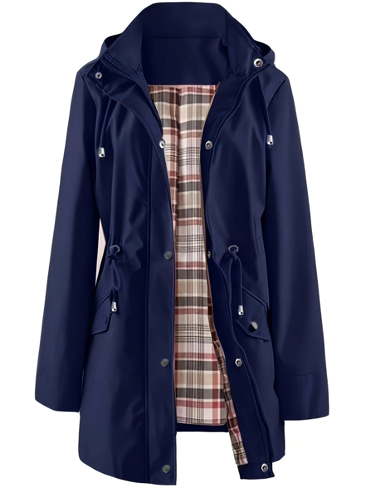 Women's 3-in-1 Waterproof Raincoat with Detachable Hood
