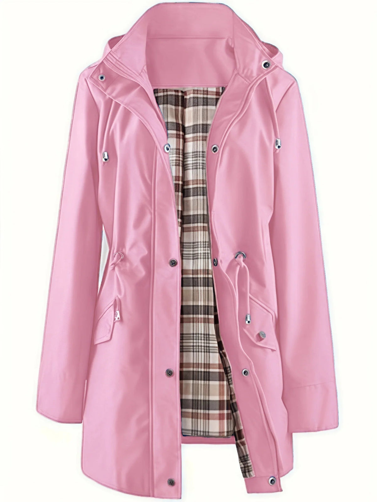 Women's 3-in-1 Waterproof Raincoat with Detachable Hood