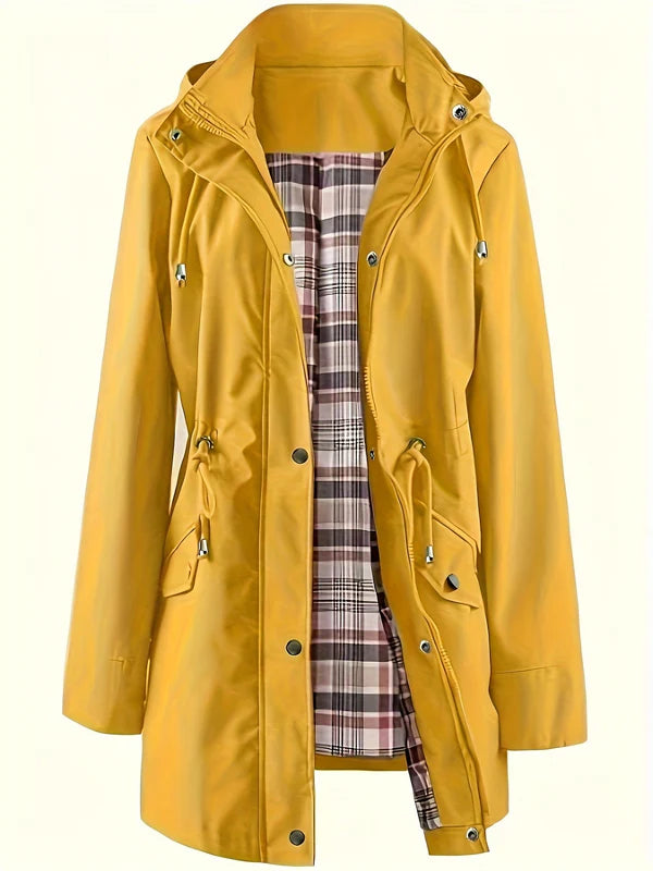 Women's 3-in-1 Waterproof Raincoat with Detachable Hood