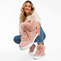 Women's Faux-Fur Lace-Up Ankle Boots