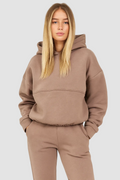 Women's Elegant Hoodie & High-Waist Tracksuit Set