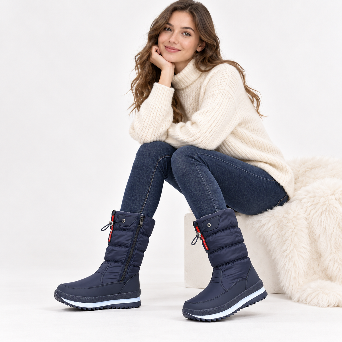 Women's Quilted Winter Snow Boots