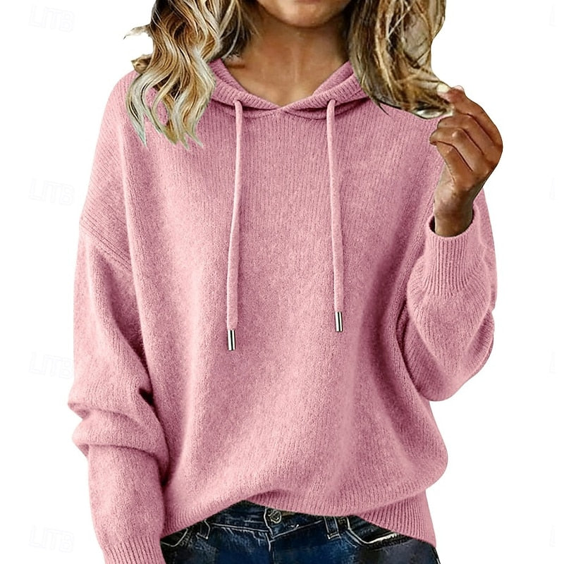 Women's Oversized Knit Hoodie